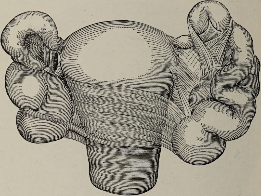 An illustration from A text-book of pathology / by Alfred Stengel ; with 394 illustrations in the text, many of them in colors, and 7 full-page chromolithographic plates., 1903, leaf 716