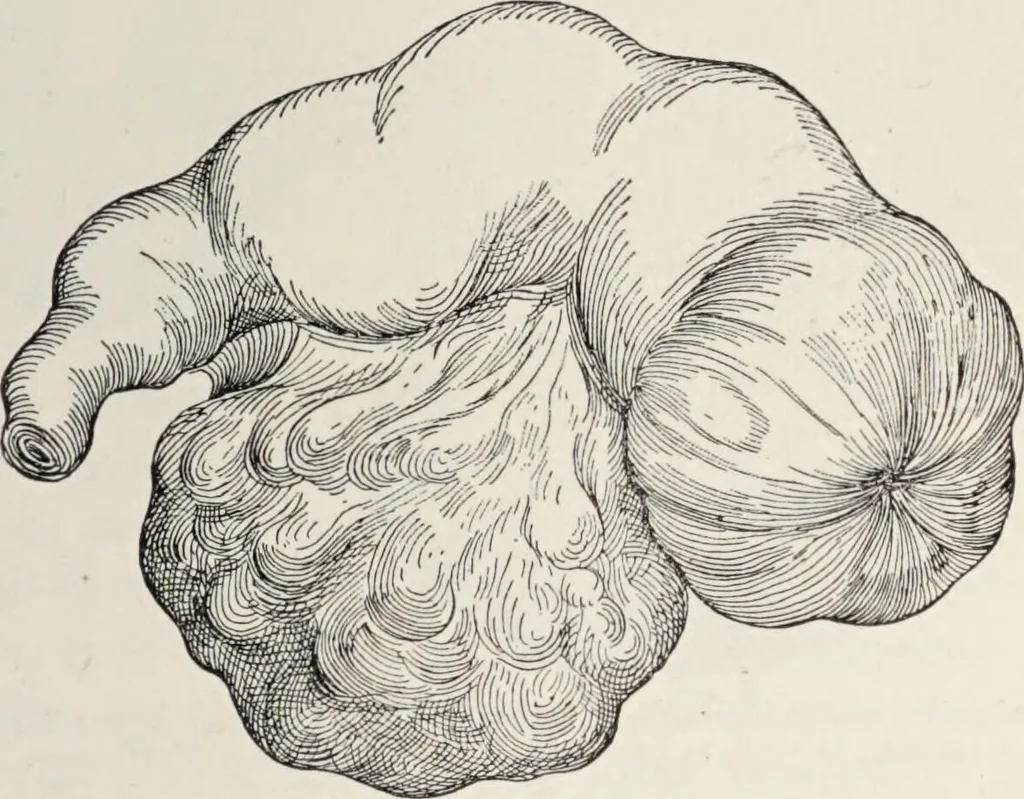An illustration from A text-book of pathology / by Alfred Stengel ; with 394 illustrations in the text, many of them in colors, and 7 full-page chromolithographic plates., 1903, leaf 717