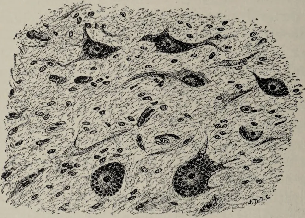 An illustration from A text-book of pathology / by Alfred Stengel ; with 394 illustrations in the text, many of them in colors, and 7 full-page chromolithographic plates., 1903, leaf 808