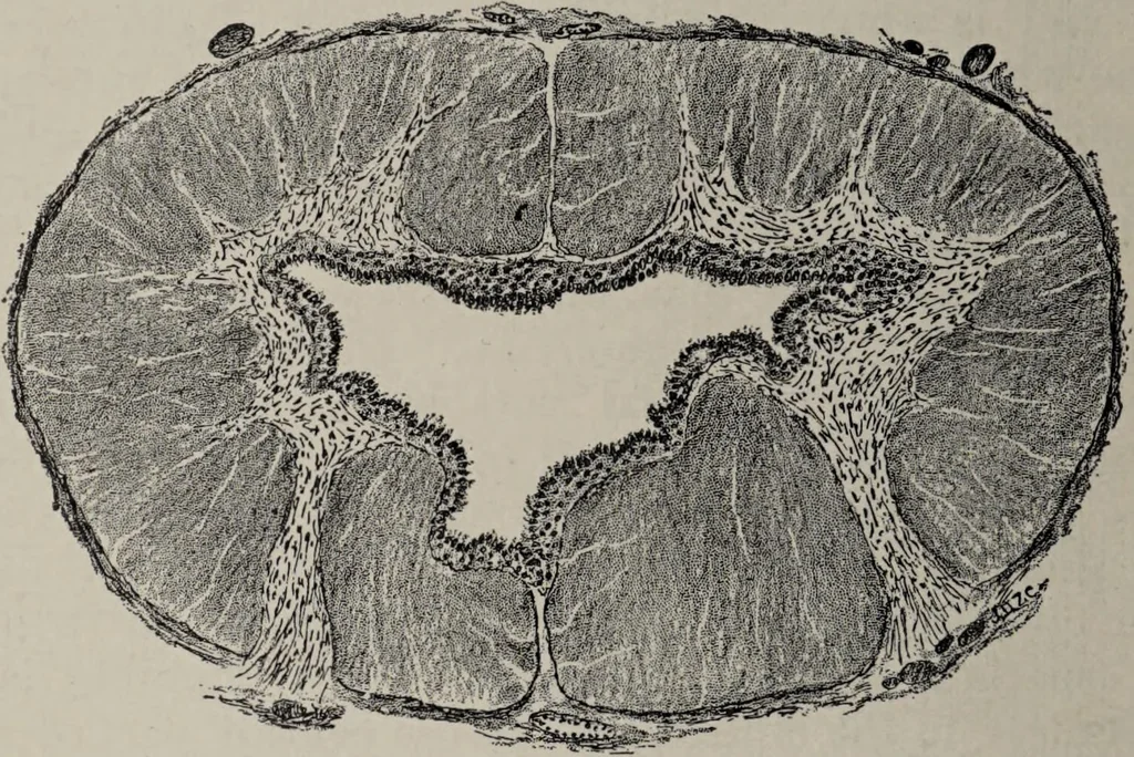 An illustration from A text-book of pathology / by Alfred Stengel ; with 394 illustrations in the text, many of them in colors, and 7 full-page chromolithographic plates., 1903, leaf 860