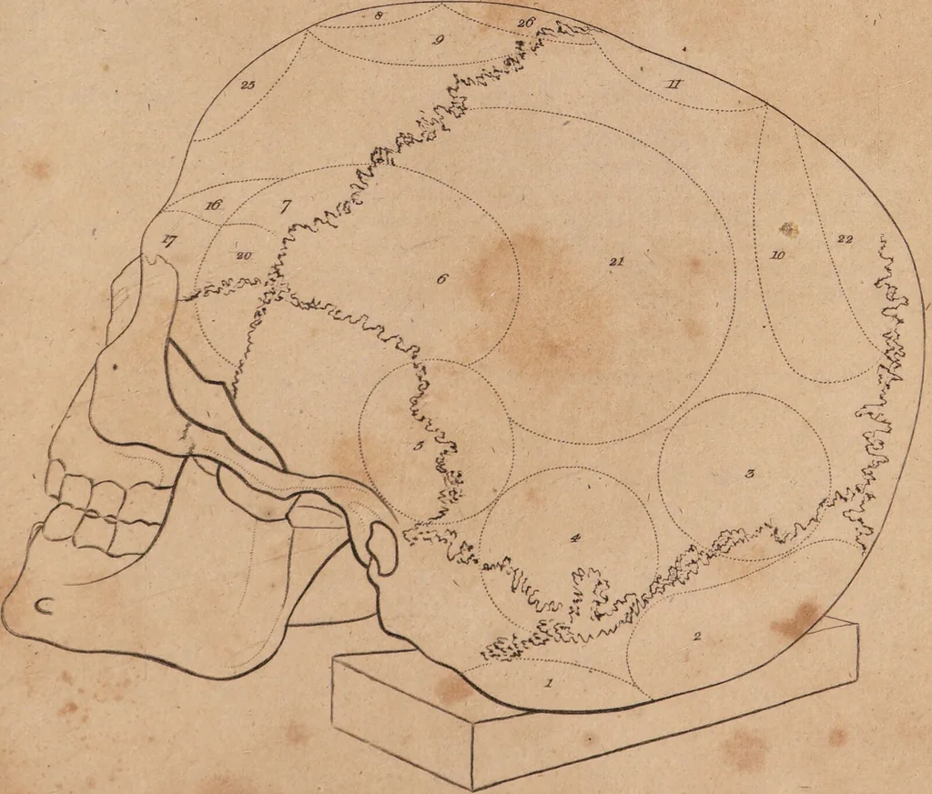 An illustration from Treatise on the influence of climate on the human species; and on the varieties of men resulting from it; including an account of the criteria of intelligence which the form of the head presents; and a sketch of a rational system of physiognomy as founded on physiology / By N.C. Pitta, M.D., President of the Royal Physical Society of Edinburgh, extraordinary member of the Royal Medical Society of the same city, member of the Society of Natural History there, and physician at Madeira., 1812, leaf 113