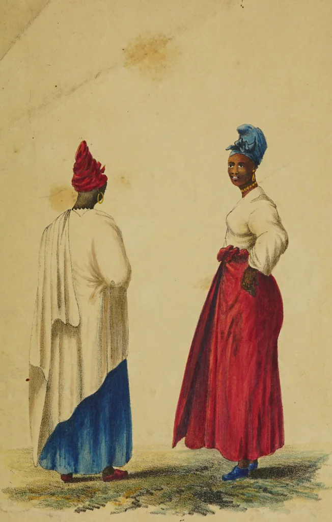 An illustration from Costumes on the western coast of Africa / By an officer of the Commissariat., 1831, leaf 25