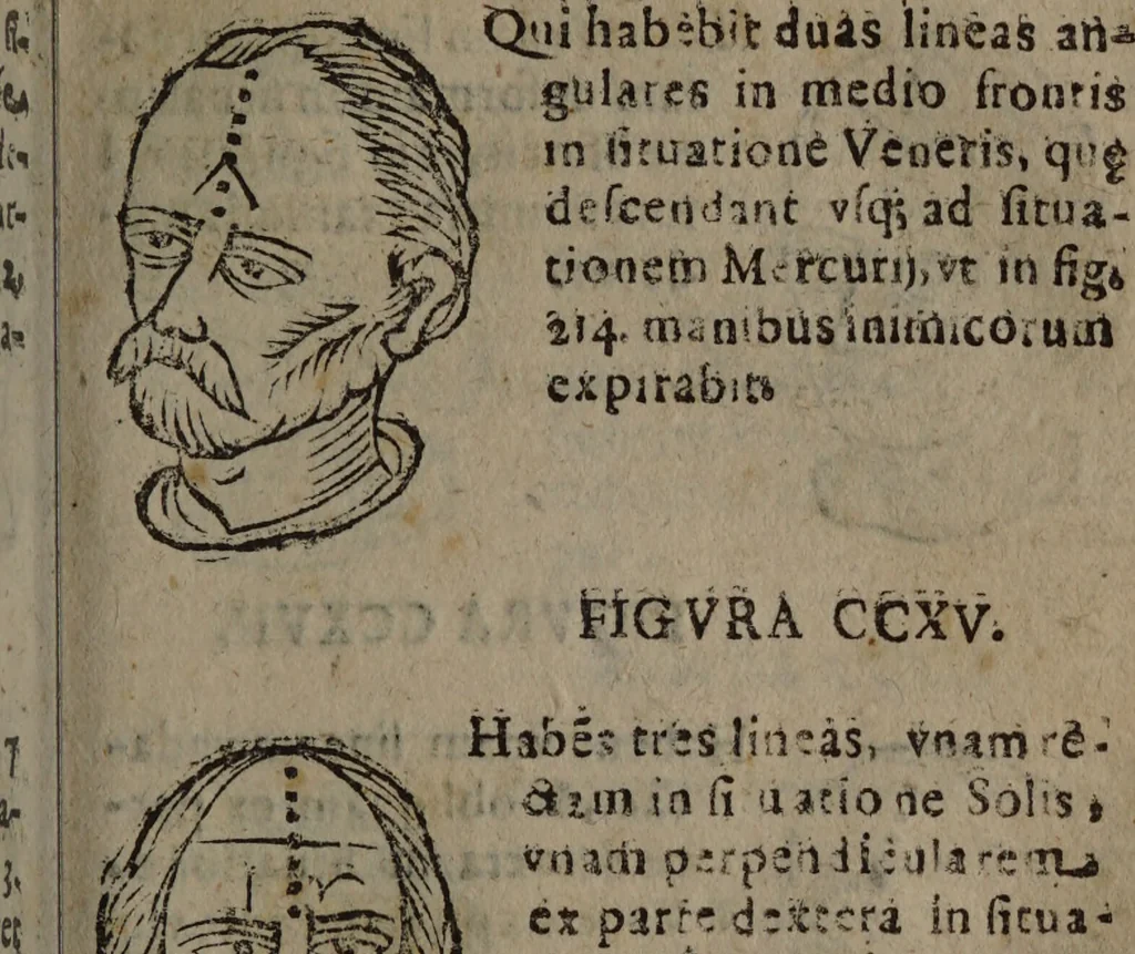 An illustration from Philippi Phinellae, De methoposcopia astronomica de duodecim signis coelestibus., 1650, leaf 131