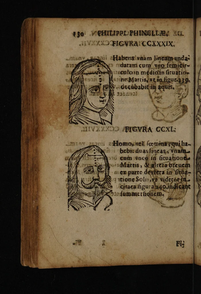 An illustration from Philippi Phinellae, De methoposcopia astronomica de duodecim signis coelestibus., 1650, leaf 144