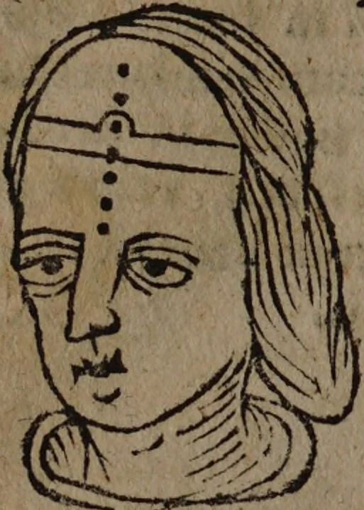 An illustration from Philippi Phinellae, De methoposcopia astronomica de duodecim signis coelestibus., 1650, leaf 166