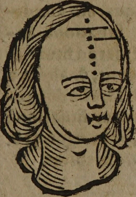 An illustration from Philippi Phinellae, De methoposcopia astronomica de duodecim signis coelestibus., 1650, leaf 193