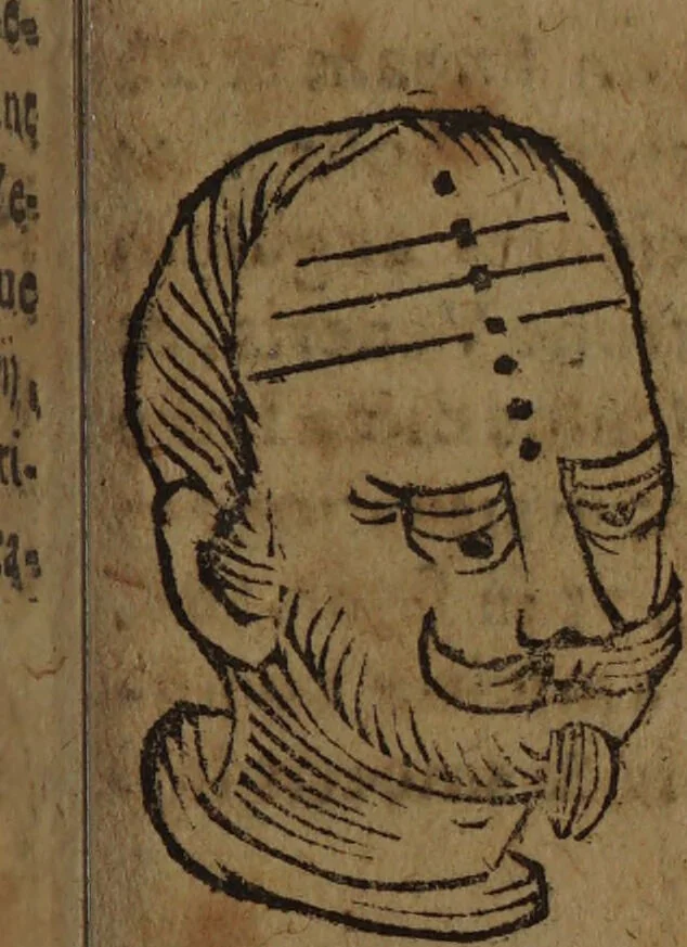 An illustration from Philippi Phinellae, De methoposcopia astronomica de duodecim signis coelestibus., 1650, leaf 209