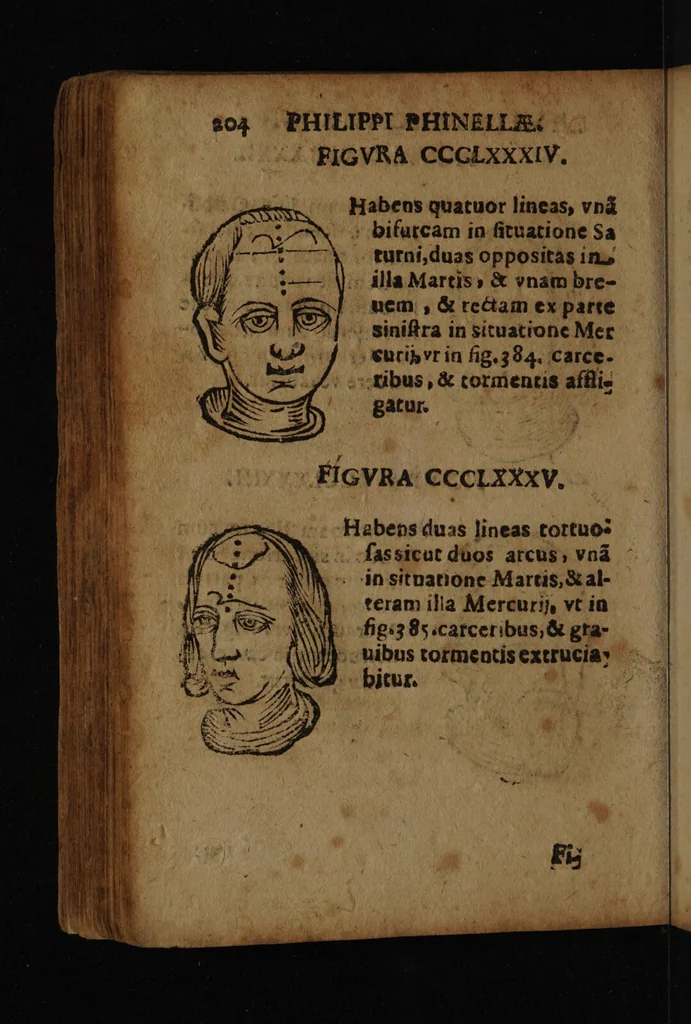 An illustration from Philippi Phinellae, De methoposcopia astronomica de duodecim signis coelestibus., 1650, leaf 218