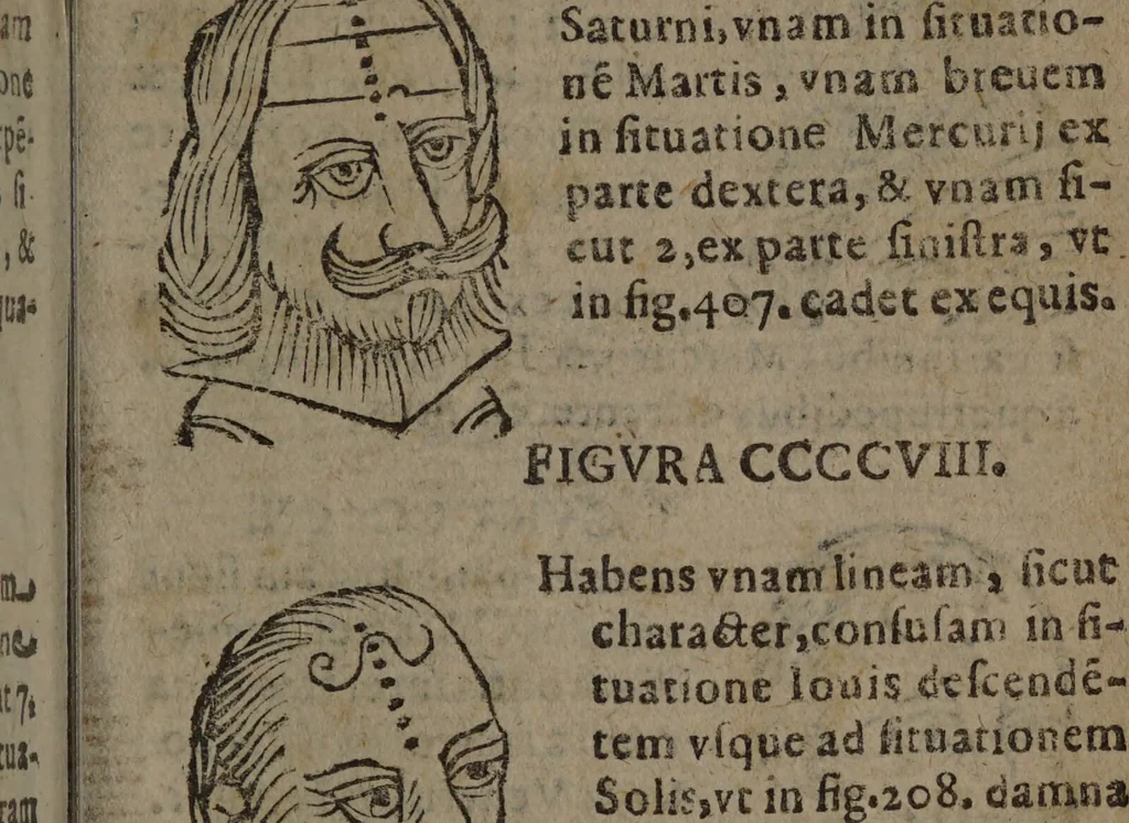 An illustration from Philippi Phinellae, De methoposcopia astronomica de duodecim signis coelestibus., 1650, leaf 229