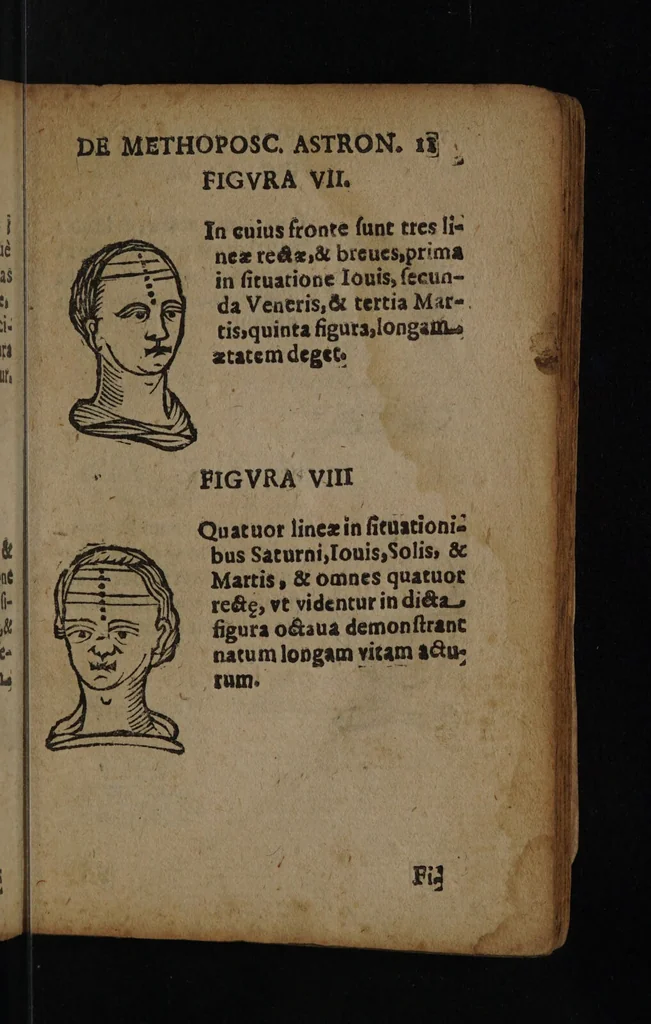 An illustration from Philippi Phinellae, De methoposcopia astronomica de duodecim signis coelestibus., 1650, leaf 25