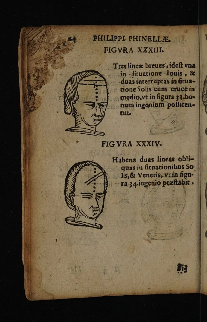 An illustration from Philippi Phinellae, De methoposcopia astronomica de duodecim signis coelestibus., 1650, leaf 38