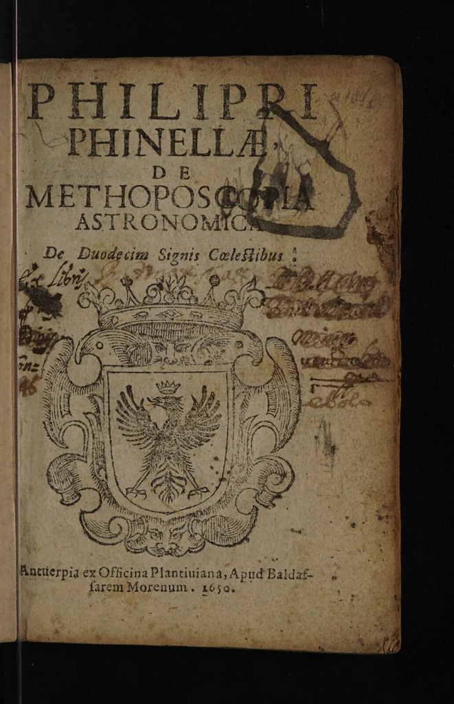 An illustration from Philippi Phinellae, De methoposcopia astronomica de duodecim signis coelestibus., 1650, leaf 7