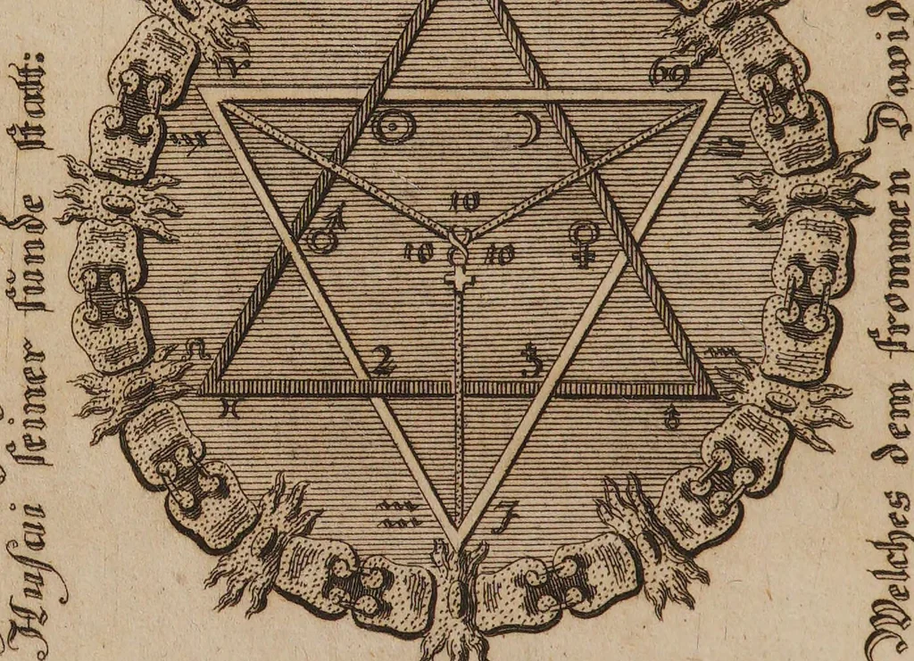 An illustration from Das güldne Vliesz, oder das allerhöchste, edelste, kunstreichste Kleinod, und der urälteste verborgene Schatz der Weisen, in welchem ist die allgemeine Materia Prima, derselben nothwendige Praeparation und überaus reiche Frucht des philosophischen Steins augenscheinlich gezeiget und klärlich dargethan / Philosophischer und theologischer Weise beschrieben und zusammen verfasset durch einen ungenannten, doch wohlbekannten &c. Ich sags nicht ... [Anon]., 1737, leaf 6