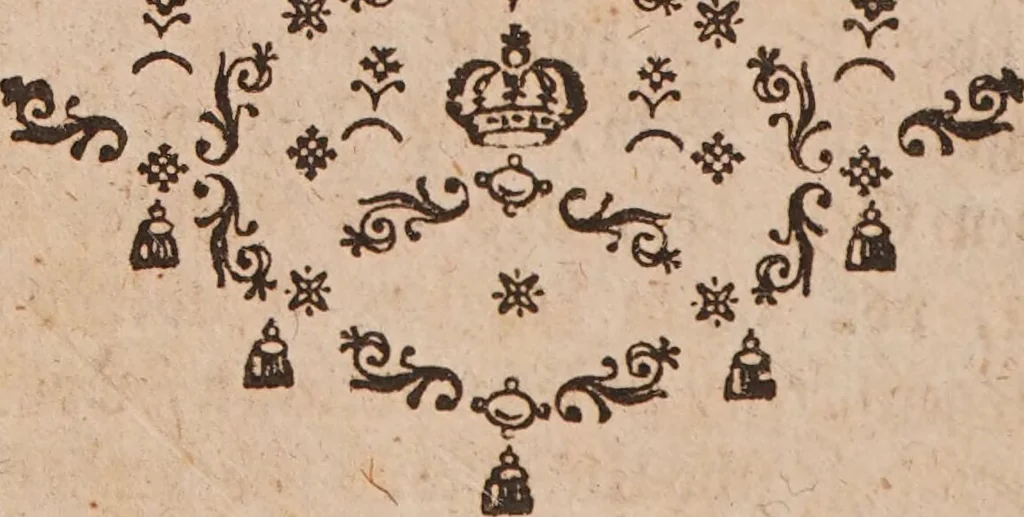 An illustration from Joseph Ferdinands Kleeblatts Neue Herausgab einiger rar gewordener chymischen sehr nutzbaren Tractätlein. Als nehmlichen 1. Sentivogii, Vom philosophischen Saltz. 2. Cornelii Drebbels, Von denen Elementen. 3. Anonymi, Vom philosophischen Wasser. Nebst einem rechtlichen Gutachten von Gewissheit der Metallen-Verwandlung / [Joseph Ferdinand Kleeblatt]., 1768, leaf 150