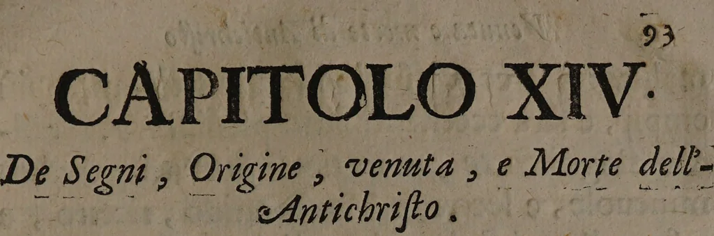 An illustration from Secreti astrologici celesti, et terrestri motivati dalle comete e suelati alla curiosità de gl'animi virtuosi ... Con molti varii successi, principio, e fine del mondo, origine, nascita, e venuta dell'Antichristo, et altre curiosità filosofiche e meteorologiche / Dda D. Agostino Maccari., 1681, leaf 101