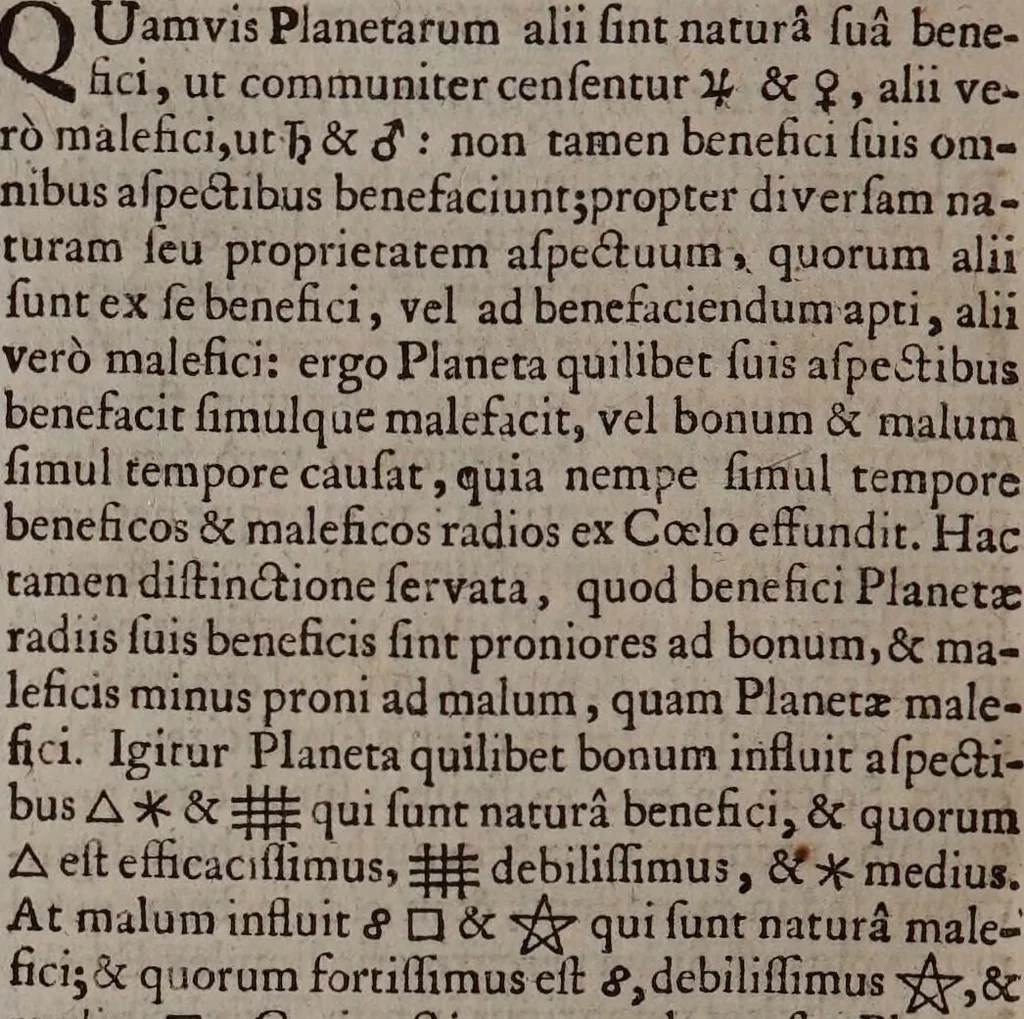 An illustration from Astrologia Gallica prinipiis et rationibus propriis stabilita. Atque in XXVI. libros distributa. Non solùm astrologiae judiciariae studiosis, sed etiam philosophia, medicis, & theologis omnibus per necessaria: quippe multa complectens eximia ad scientias illas spectantia / Opera & studio Joannis Baptistae Morini., 1661, leaf 600