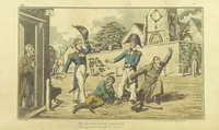 An illustration from The Adventures of a Post Captain. By a Naval Officer. [In verse.] With ... engravings, by Mr. Williams (1817)