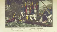 An illustration from The Adventures of a Post Captain. By a Naval Officer. [In verse.] With ... engravings, by Mr. Williams (1817)