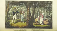 An illustration from The Adventures of a Post Captain. By a Naval Officer. [In verse.] With ... engravings, by Mr. Williams (1817)