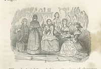 An illustration from The Vicar of Wakefield ... Illustrated with numerous engravings. With an account of the author's life and writings by J. Aikin (1850)