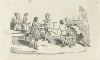 An illustration from The Vicar of Wakefield ... Illustrated with numerous engravings. With an account of the author's life and writings by J. Aikin (1850)