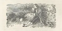 An illustration from The Vicar of Wakefield ... Illustrated with numerous engravings. With an account of the author's life and writings by J. Aikin (1850)