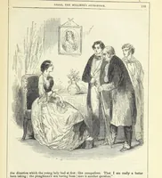 An illustration from Lilias, the Milliner's Apprentice ... With ... wood-engravings drawn by W. H. Thwaits (1854)
