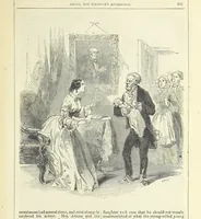 An illustration from Lilias, the Milliner's Apprentice ... With ... wood-engravings drawn by W. H. Thwaits (1854)