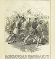 An illustration from Robert Bruce, the Hero-King of Scotland ... With ... wood-engravings drawn by W. H. Thwaits. [A novel (1852)