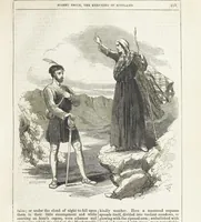 An illustration from Robert Bruce, the Hero-King of Scotland ... With ... wood-engravings drawn by W. H. Thwaits. [A novel (1852)