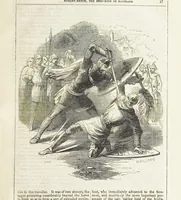 An illustration from Robert Bruce, the Hero-King of Scotland ... With ... wood-engravings drawn by W. H. Thwaits. [A novel (1852)