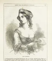 An illustration from Robert Bruce, the Hero-King of Scotland ... With ... wood-engravings drawn by W. H. Thwaits. [A novel (1852)
