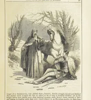 An illustration from Robert Bruce, the Hero-King of Scotland ... With ... wood-engravings drawn by W. H. Thwaits. [A novel (1852)