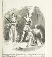 An illustration from Robert Bruce, the Hero-King of Scotland ... With ... wood-engravings drawn by W. H. Thwaits. [A novel (1852)