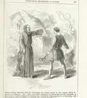 An illustration from Robert Bruce, the Hero-King of Scotland ... With ... wood-engravings drawn by W. H. Thwaits. [A novel (1852)