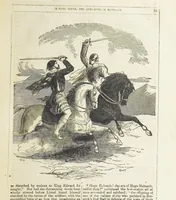 An illustration from Robert Bruce, the Hero-King of Scotland ... With ... wood-engravings drawn by W. H. Thwaits. [A novel (1852)