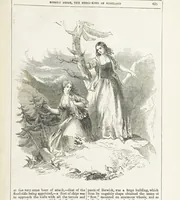 An illustration from Robert Bruce, the Hero-King of Scotland ... With ... wood-engravings drawn by W. H. Thwaits. [A novel (1852)