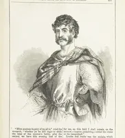 An illustration from Robert Bruce, the Hero-King of Scotland ... With ... wood-engravings drawn by W. H. Thwaits. [A novel (1852)
