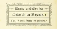 An illustration from Notice sur le château, les anciens seigneurs et la paroisse de Mauvezin, près Marmande ... Accompagnée de nombreux dessins, etc. [With an introduction by J. P. Tamizey de Larroque (1887)