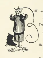 An illustration from The Nightingale. Dished up on China plates by R. André (1899)