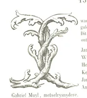 An illustration from De Liggeren en andere historische archieven der Antwerpsche Sint-Lucasgilde onder zinspreuk: “Wt Ionsten Versaemt,” afgeschreven en bewerkt door Ph. Rambouts en Th. van Lerius ... Les Liggeren et autres archives historiques, etc (1864)