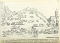 An illustration from Algemeene geschiedenis der Vaderlands, van de vroegste tijden tot op heden. (dl. 3. stuk 2. Voortgezet door Mr. O. van Rees. dl. 3. stuk 3-5. Voortgezet door Mr. O. van Rees en Dr. W. G. Brill. dl. 4, 5. Voortgezet door Dr. J. van Vloten.) dl. 1-dl. 5. stuk 1 (1840)