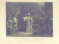 An illustration from Algemeene geschiedenis der Vaderlands, van de vroegste tijden tot op heden. (dl. 3. stuk 2. Voortgezet door Mr. O. van Rees. dl. 3. stuk 3-5. Voortgezet door Mr. O. van Rees en Dr. W. G. Brill. dl. 4, 5. Voortgezet door Dr. J. van Vloten.) dl. 1-dl. 5. stuk 1 (1840)