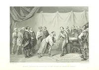 An illustration from Algemeene geschiedenis der Vaderlands, van de vroegste tijden tot op heden. (dl. 3. stuk 2. Voortgezet door Mr. O. van Rees. dl. 3. stuk 3-5. Voortgezet door Mr. O. van Rees en Dr. W. G. Brill. dl. 4, 5. Voortgezet door Dr. J. van Vloten.) dl. 1-dl. 5. stuk 1 (1840)