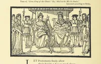 An illustration from A Century of Ballads ... Edited, and illustrated in facsimile of the originals, by J. Ashton (1887)