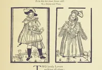 An illustration from A Century of Ballads ... Edited, and illustrated in facsimile of the originals, by J. Ashton (1887)