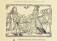 An illustration from A Century of Ballads ... Edited, and illustrated in facsimile of the originals, by J. Ashton (1887)