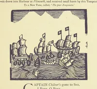 An illustration from A Century of Ballads ... Edited, and illustrated in facsimile of the originals, by J. Ashton (1887)