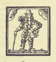 An illustration from A Century of Ballads ... Edited, and illustrated in facsimile of the originals, by J. Ashton (1887)