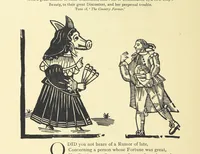 An illustration from A Century of Ballads ... Edited, and illustrated in facsimile of the originals, by J. Ashton (1887)